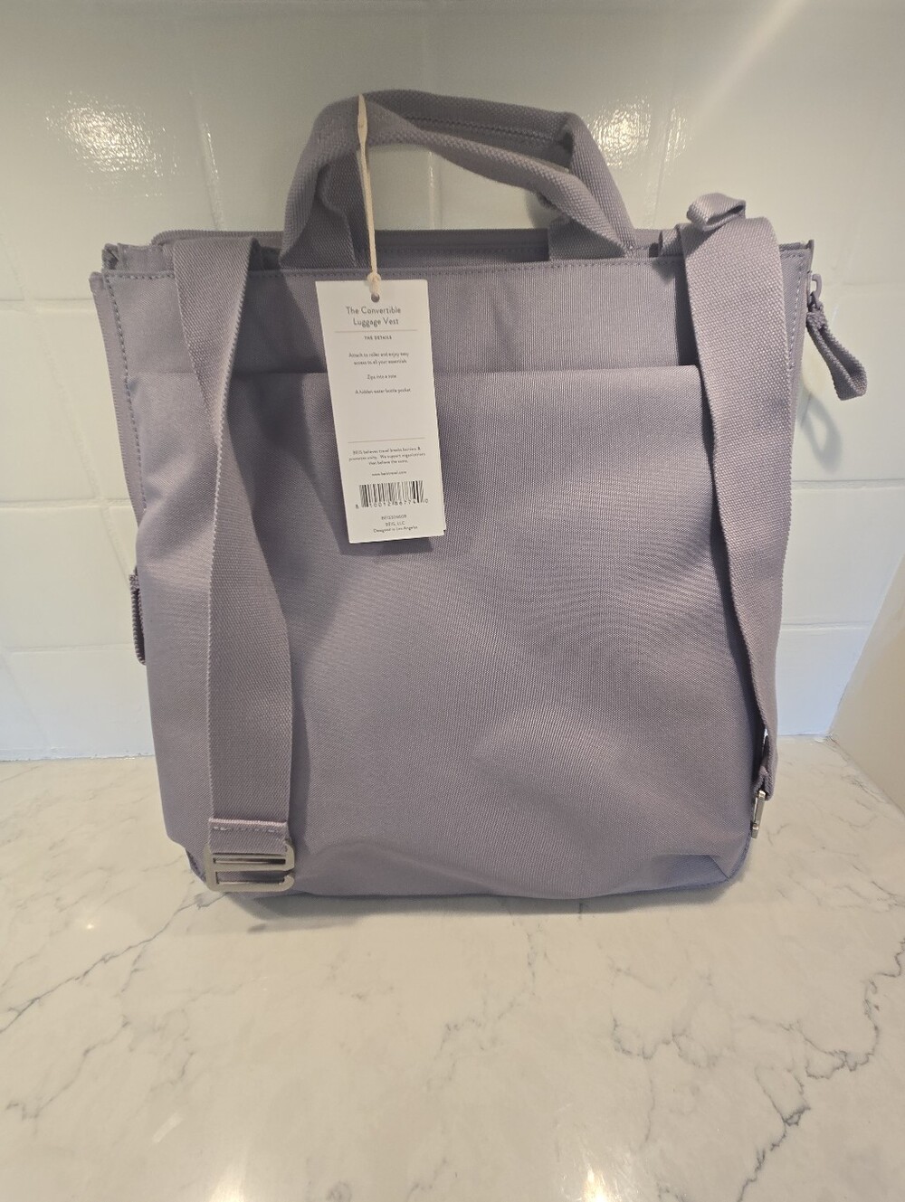 BEIS Purple Convertible Luggage Vest